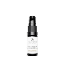 A rich, revitalizing face serum with a dark, elegant bottle design. The serum is formulated to nourish and rejuvenate the skin, with a focus on ingredients that promote a healthy, glowing complexion.
