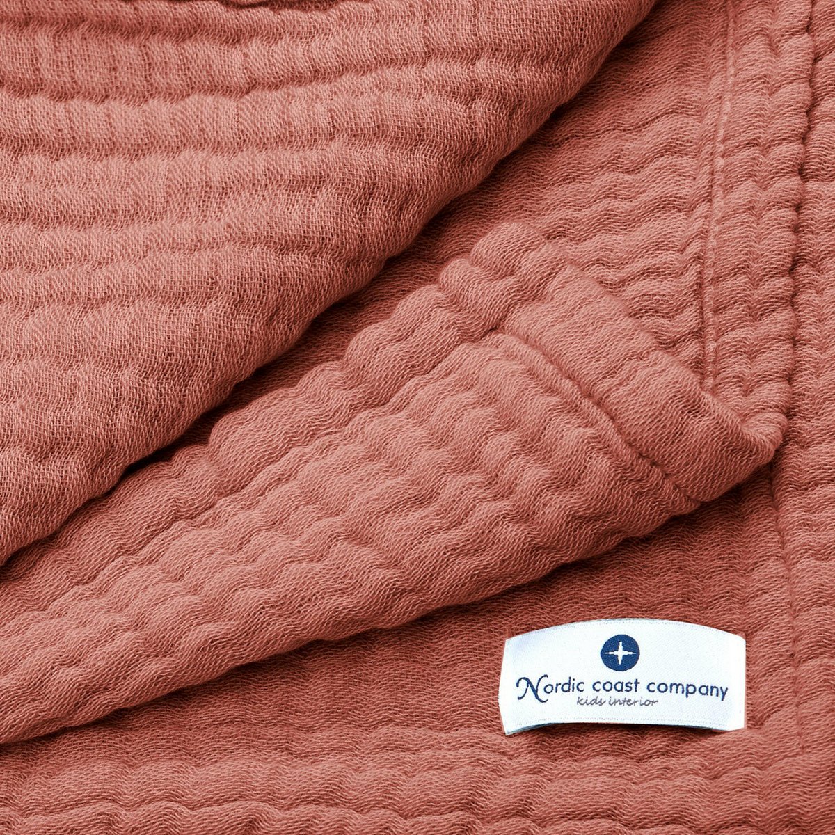 Copper red 4 in 1 Muslin Baby Blanket