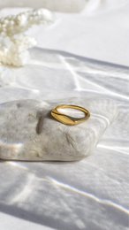 Alonzo – Edgy flacher Goldring