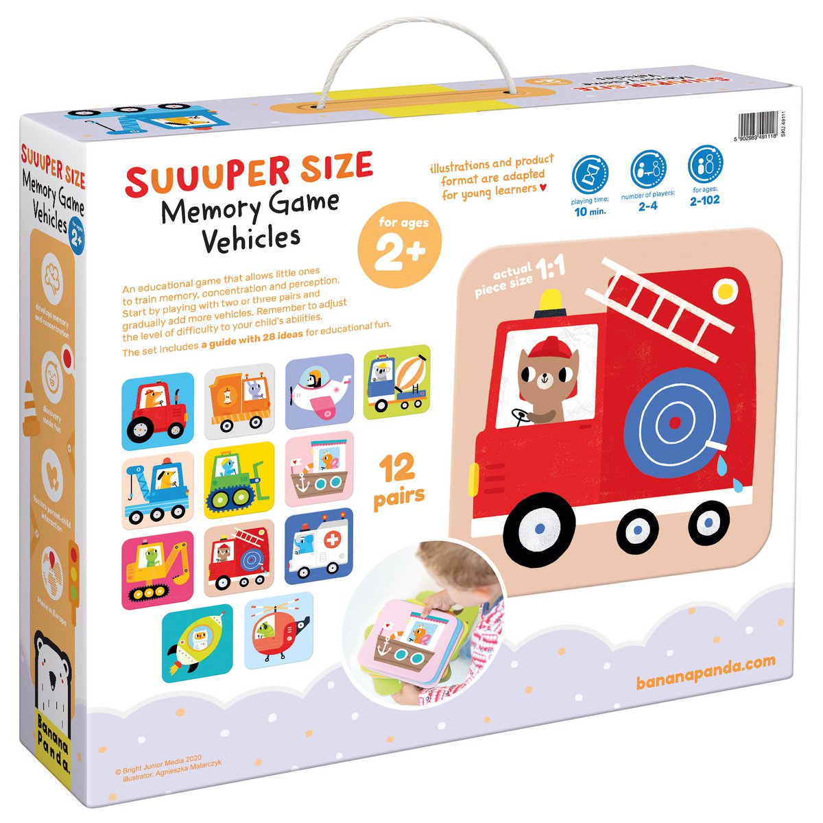 Suuuper Size Memory Game Vehicles 2+