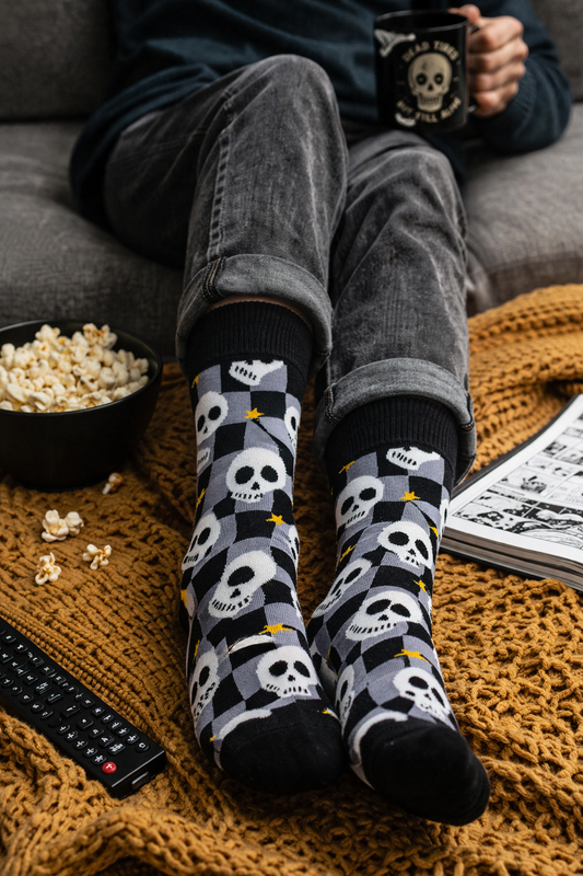 Tintl socks | Black & white - Skulls