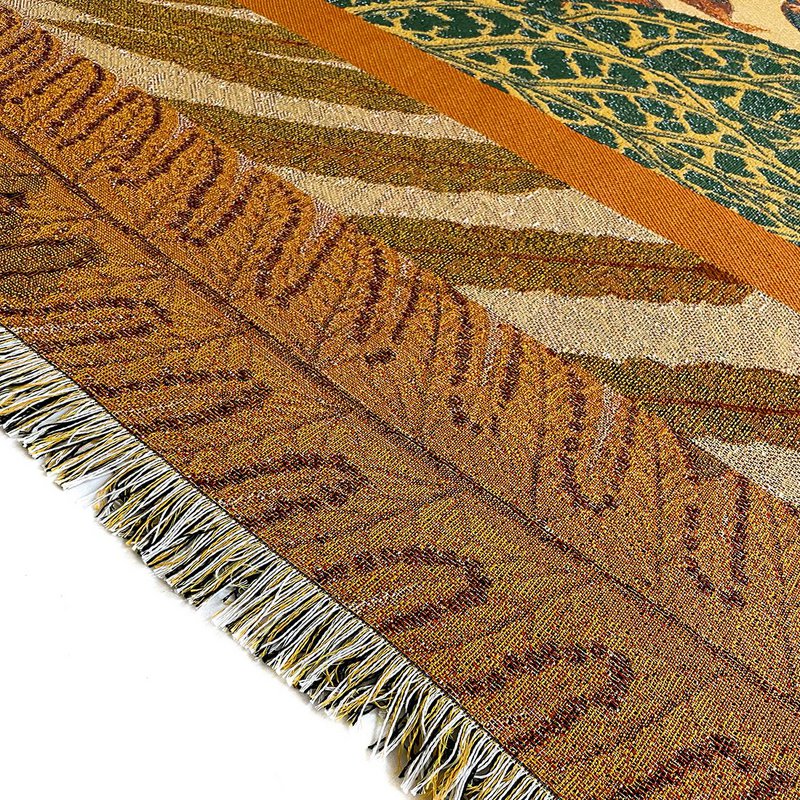 Couverture Bicnonia NIN-NIT | plaid | couverture tissée | 160 x 220 cm
