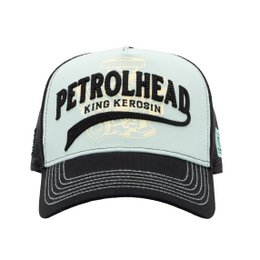 Trucker cap 'Petrolhead' in turquoise