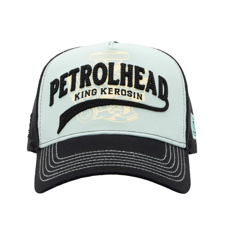 Trucker cap 'Petrolhead' in turquoise