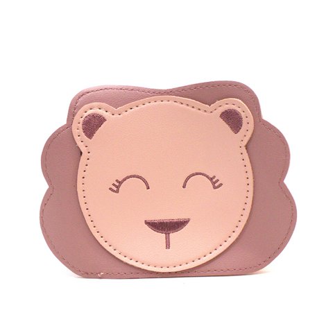 Children's shoulder bag - Meera the little lion Pink