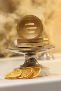 Round bamboo soap dish Les Douceurs d'Anita
