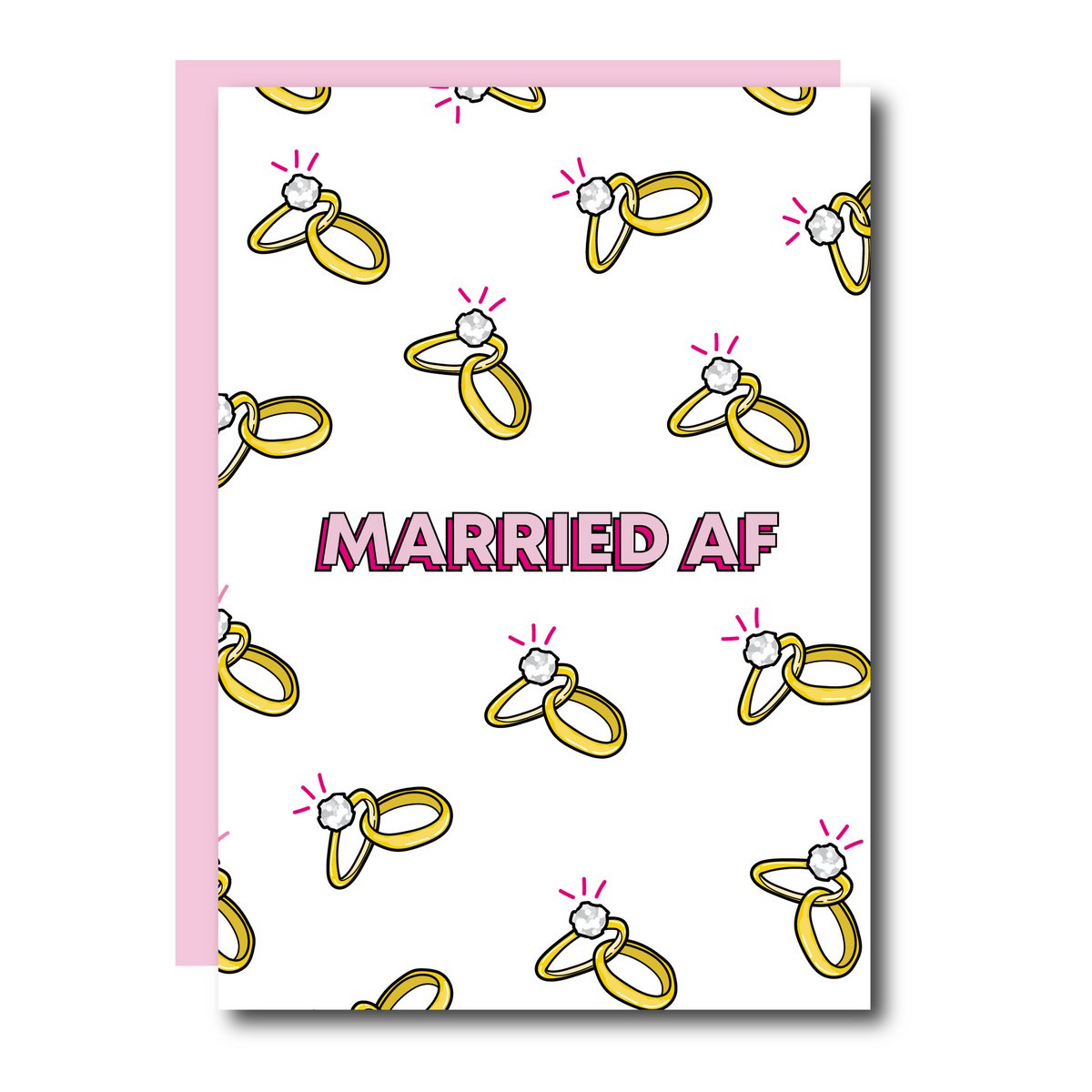 Tarjeta del día de San Valentín casada AF
