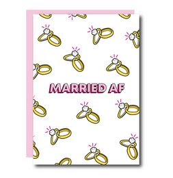 Tarjeta del día de San Valentín casada AF