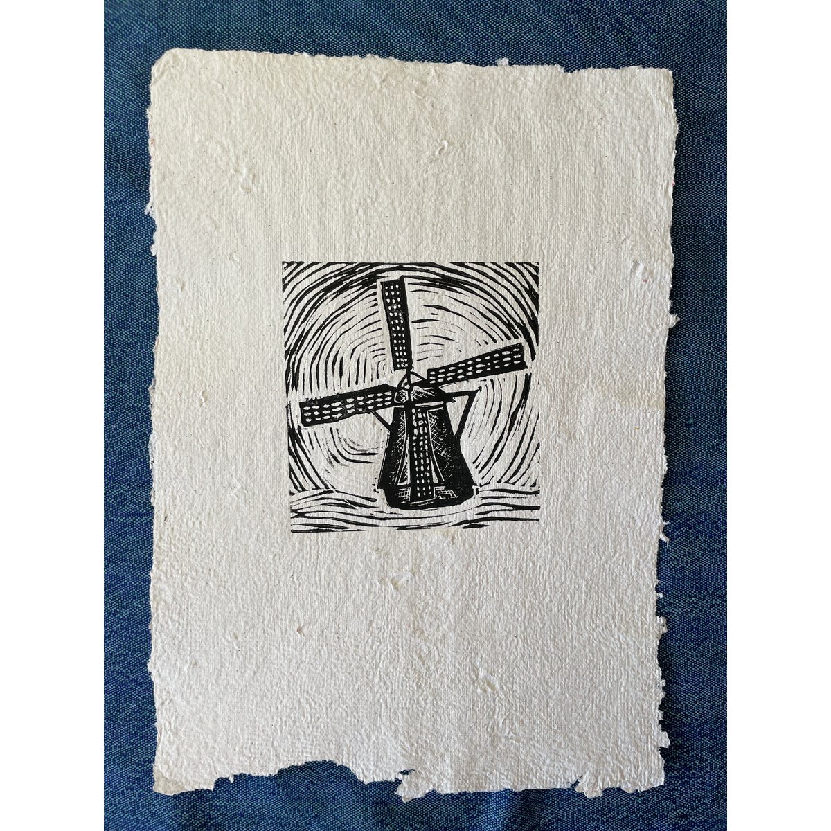 Kunsttryk på håndlavet papir (A4)