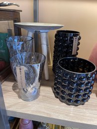 VASO IN VETRO GRANDE SERIE BUBBLE DA 28 CM