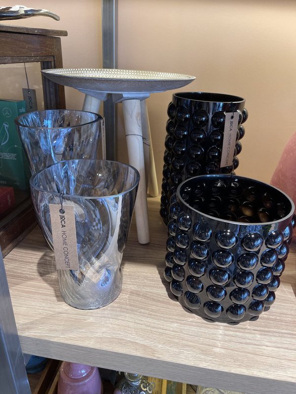 VASO IN VETRO GRANDE SERIE BUBBLE DA 28 CM