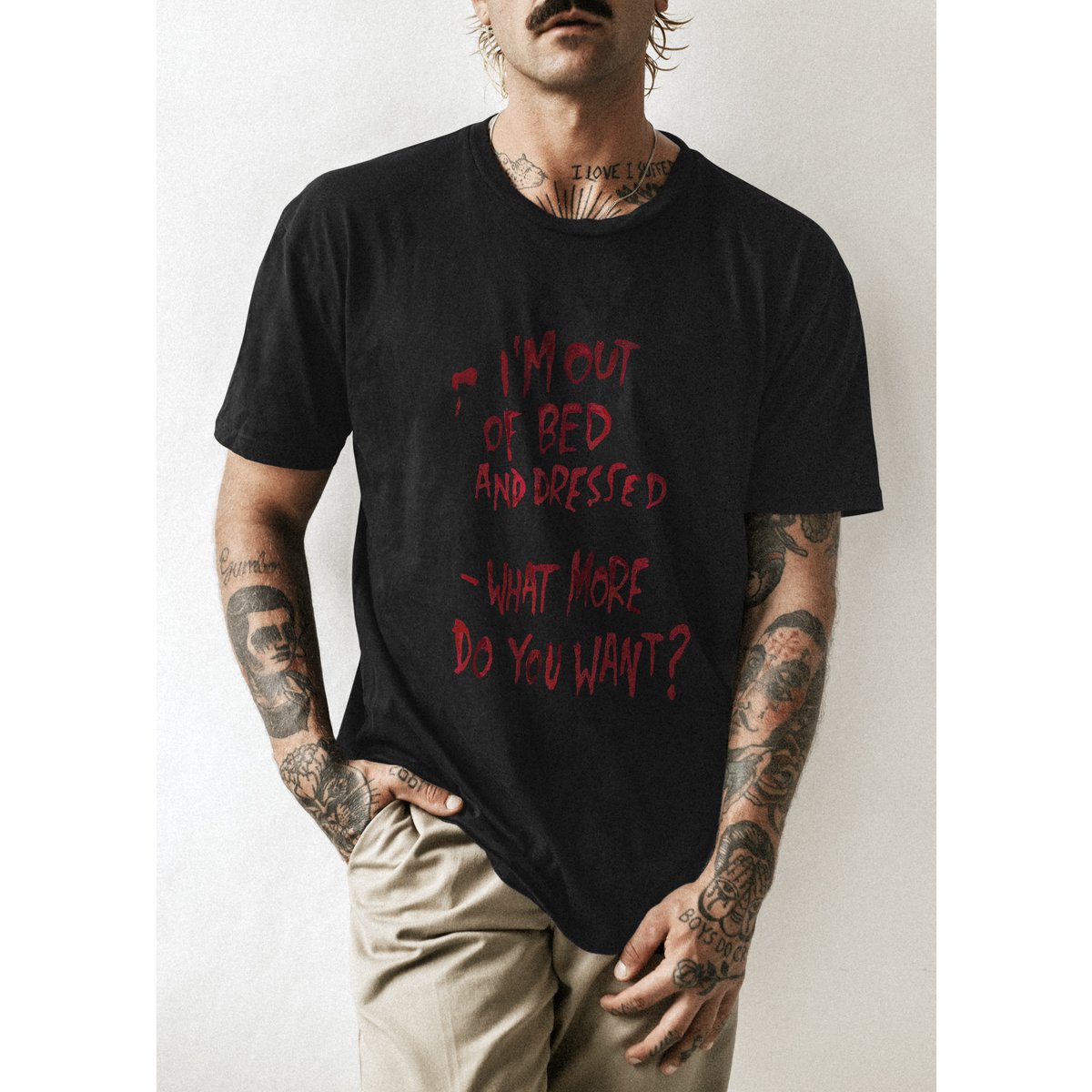 Banksy's Graffiti T-shirt Unisex - I'm Out of Bed