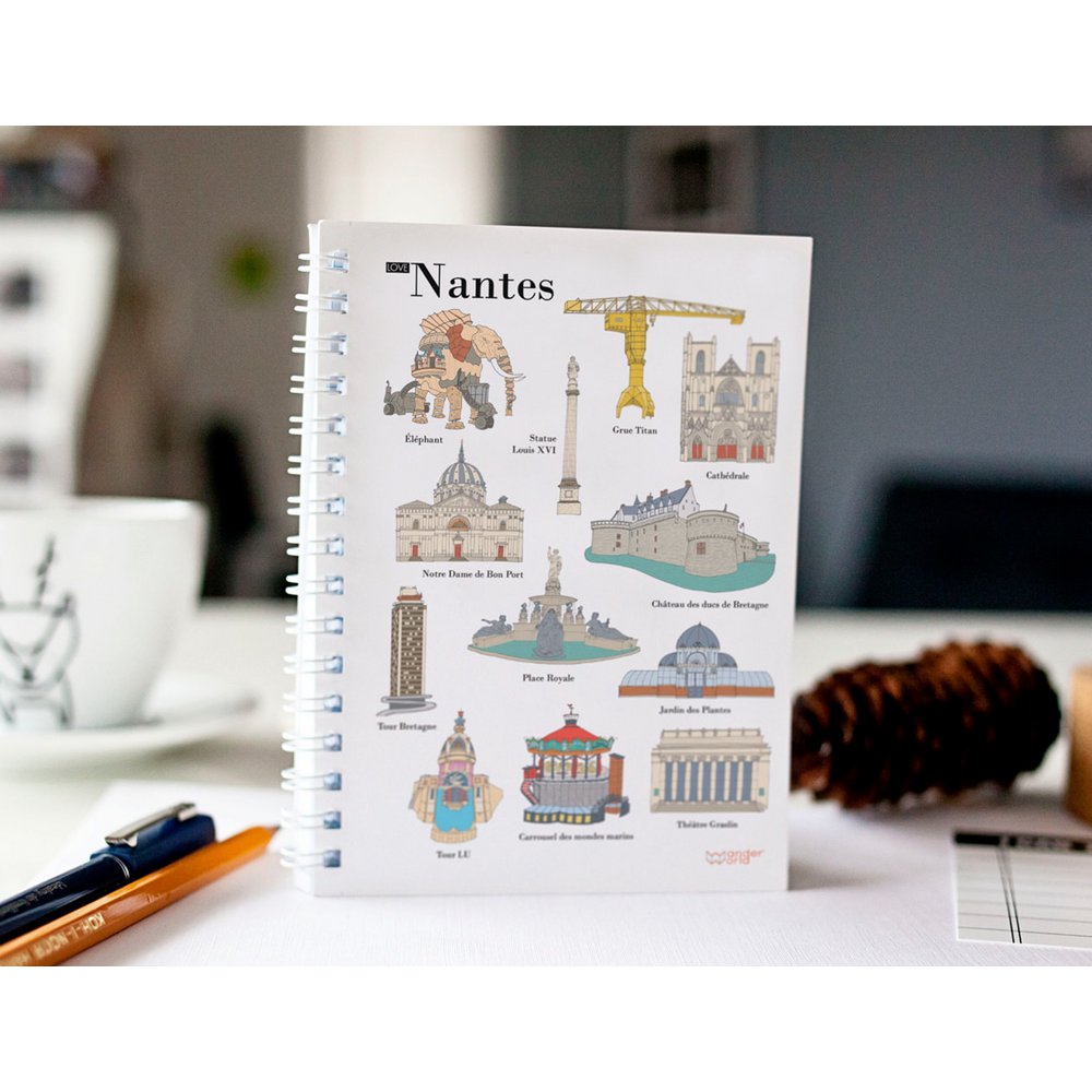 Nantes Original Spiralnotizbuch