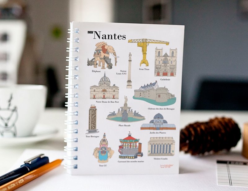 Nantes Original Spiralnotizbuch