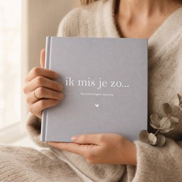 Phyllbooks I Miss You So Memory Book - Libro in lutto - Blue Grey