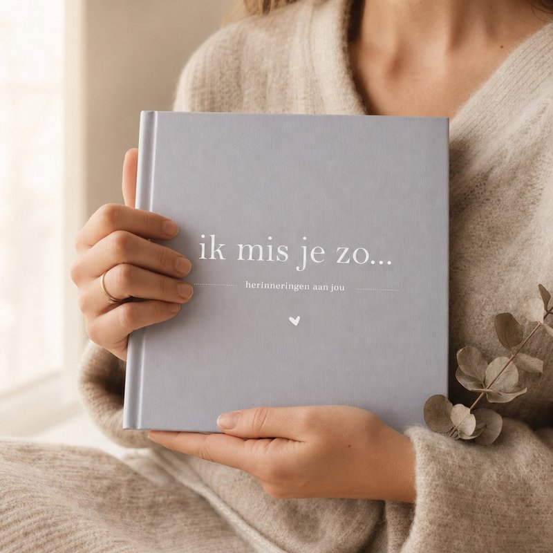 Phyllbooks I Miss You So Memory Book - Libro in lutto - Blue Grey