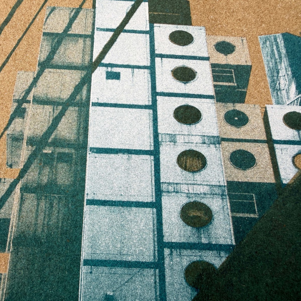 Pocztówka Riso, Japonia/kapsuła, risografia, DIN A6