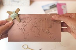 Stitch Travel Wallet - Pink