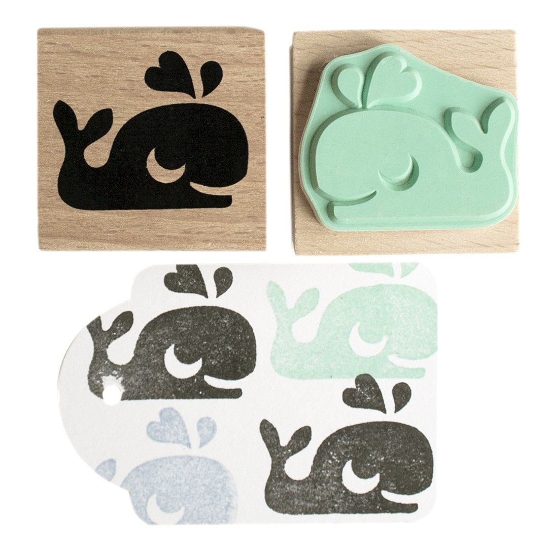 Leuke walvisstempel voor creatieve avonturen
