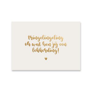 Lekkerding card | Gold foil