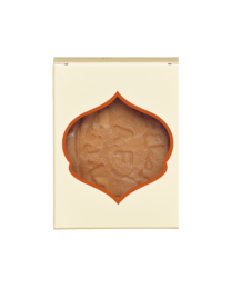 Solid Aleppo soap bar with 40% olive oil, traditional Middle Eastern soap with a distinctive shape and color.