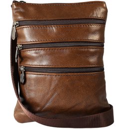 Borsa a tracolla in vera pelle, unisex