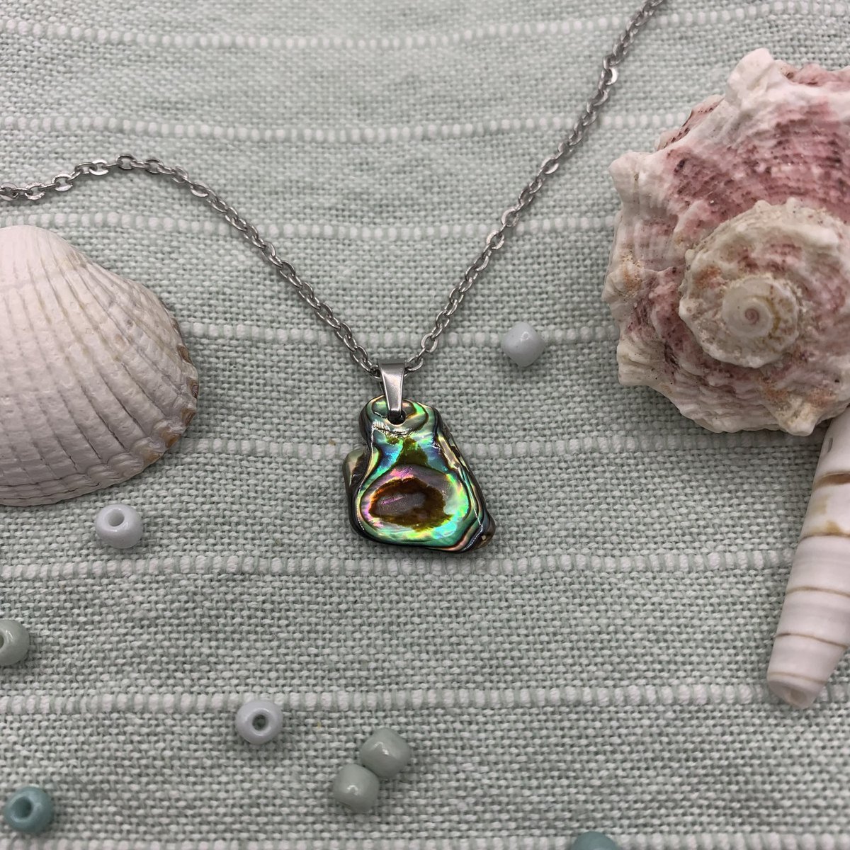 Collier coquillage | Paua 40 cm meilleur surfeur amoureux de l'océan bijoux naturel et coloré