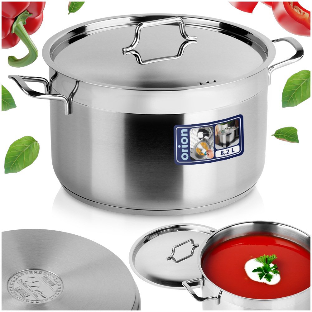 Acero para olla con tapa anett 26 cm, 8.2 l