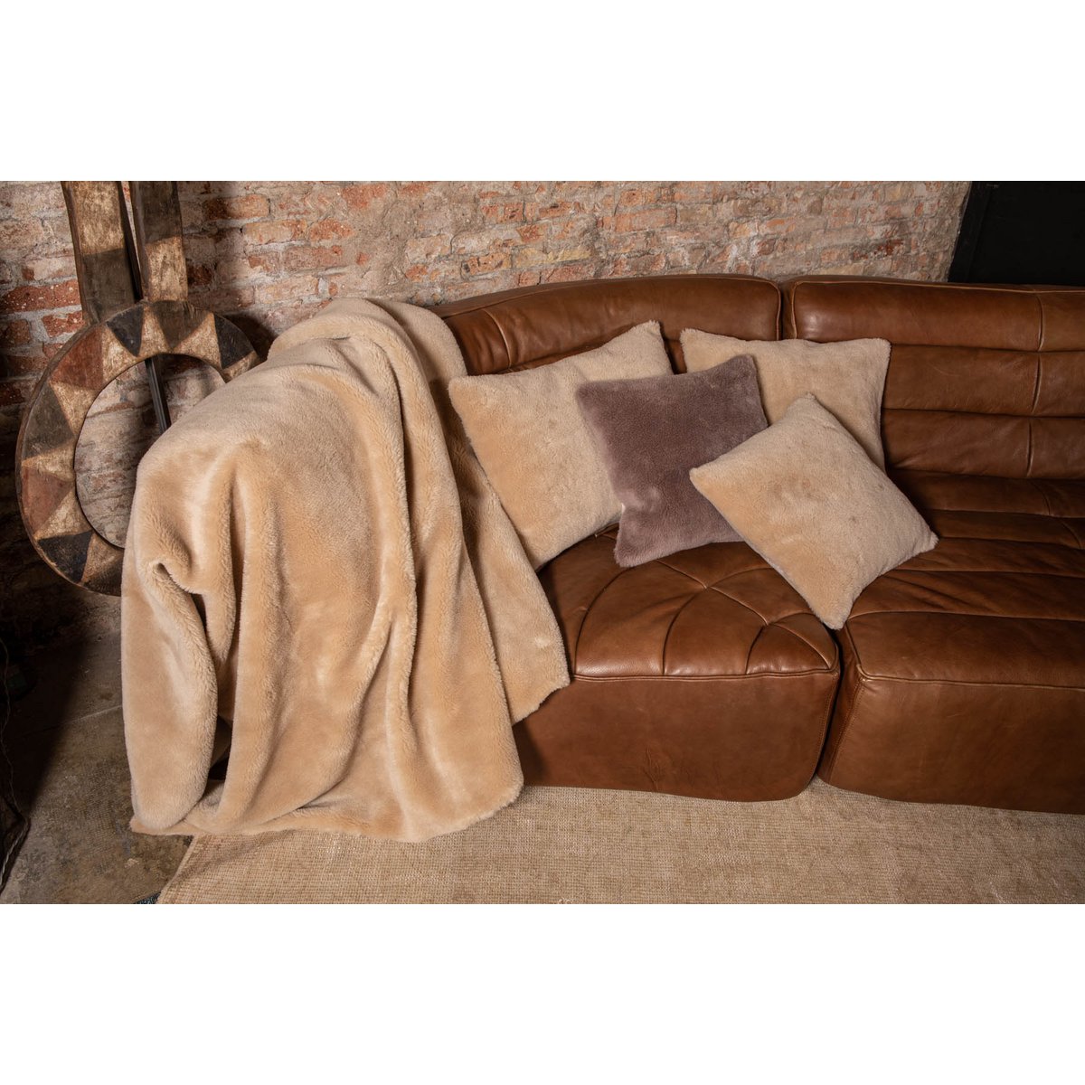 Plaid Conscious Wool Beige