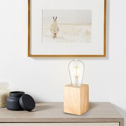 Home Sweet Home Rural table lamp Eliaz Square - 7/7/10cm