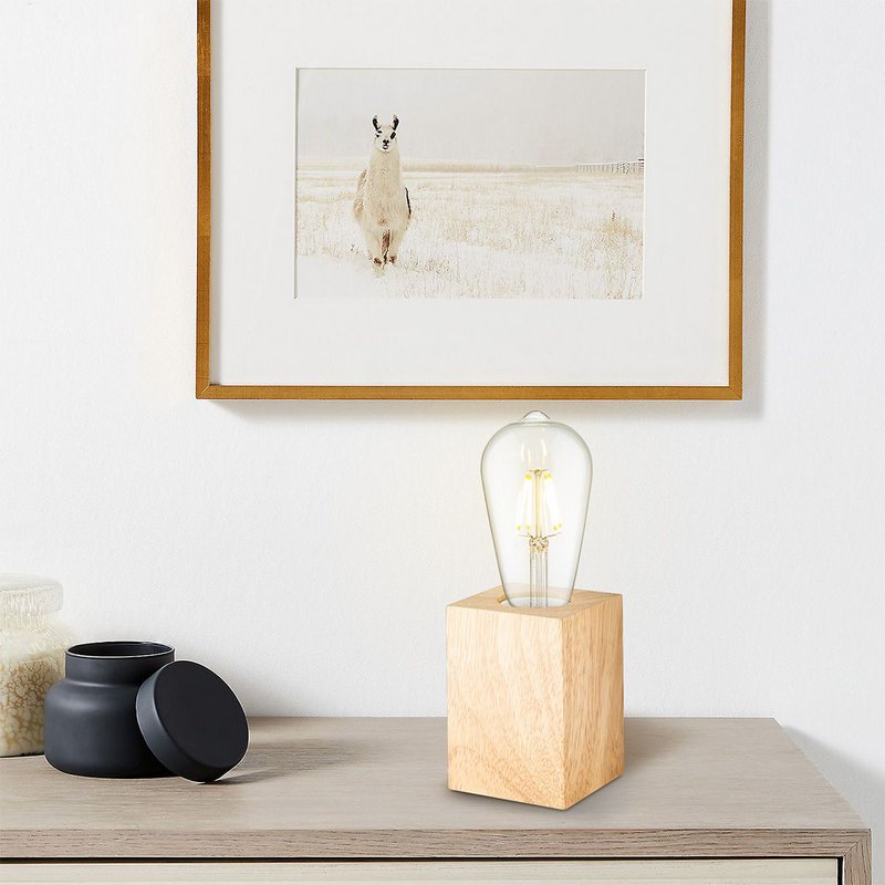 Home Sweet Home Rural table lamp Eliaz Square - 7/7/10cm