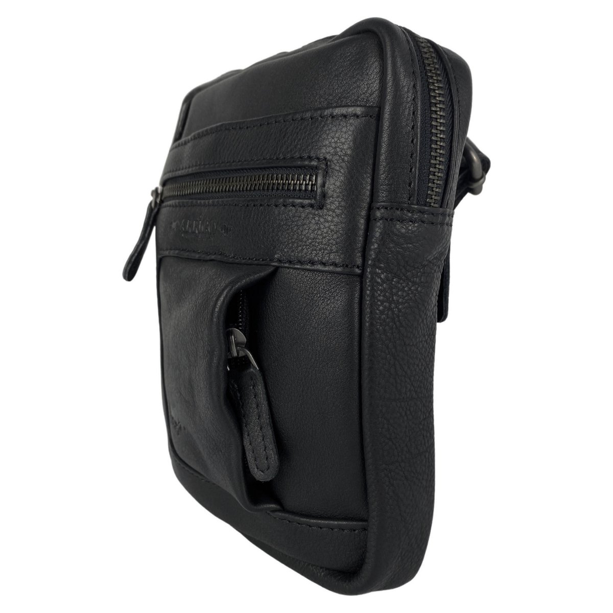 Skuldertaske eller Crossbody-taske i 6 farver glat læder med justerbar skulderrem