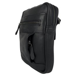 Skuldertaske eller Crossbody-taske i 6 farver glat læder med justerbar skulderrem