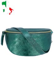 Riñonera en piel metalizada brillante iridiscente Talla M IT2516