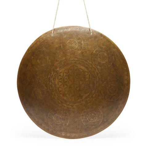 Traditionele zonne-gong "Zeven Chakra's"