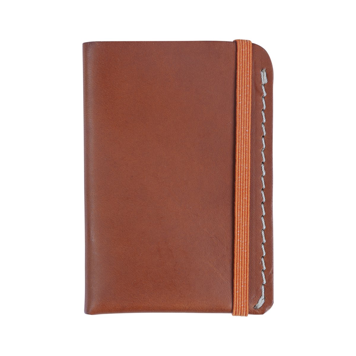 Camel leather card holder
