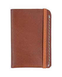 Camel leather card holder