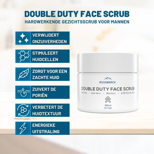 Double Duty Face Scrub - Gezichtsscrub Mannen