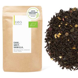 Earl Grey vaniglia, biologico, tè nero, 100g