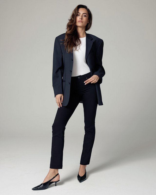 Schwarze Bootcut-Hose | Die Venezia