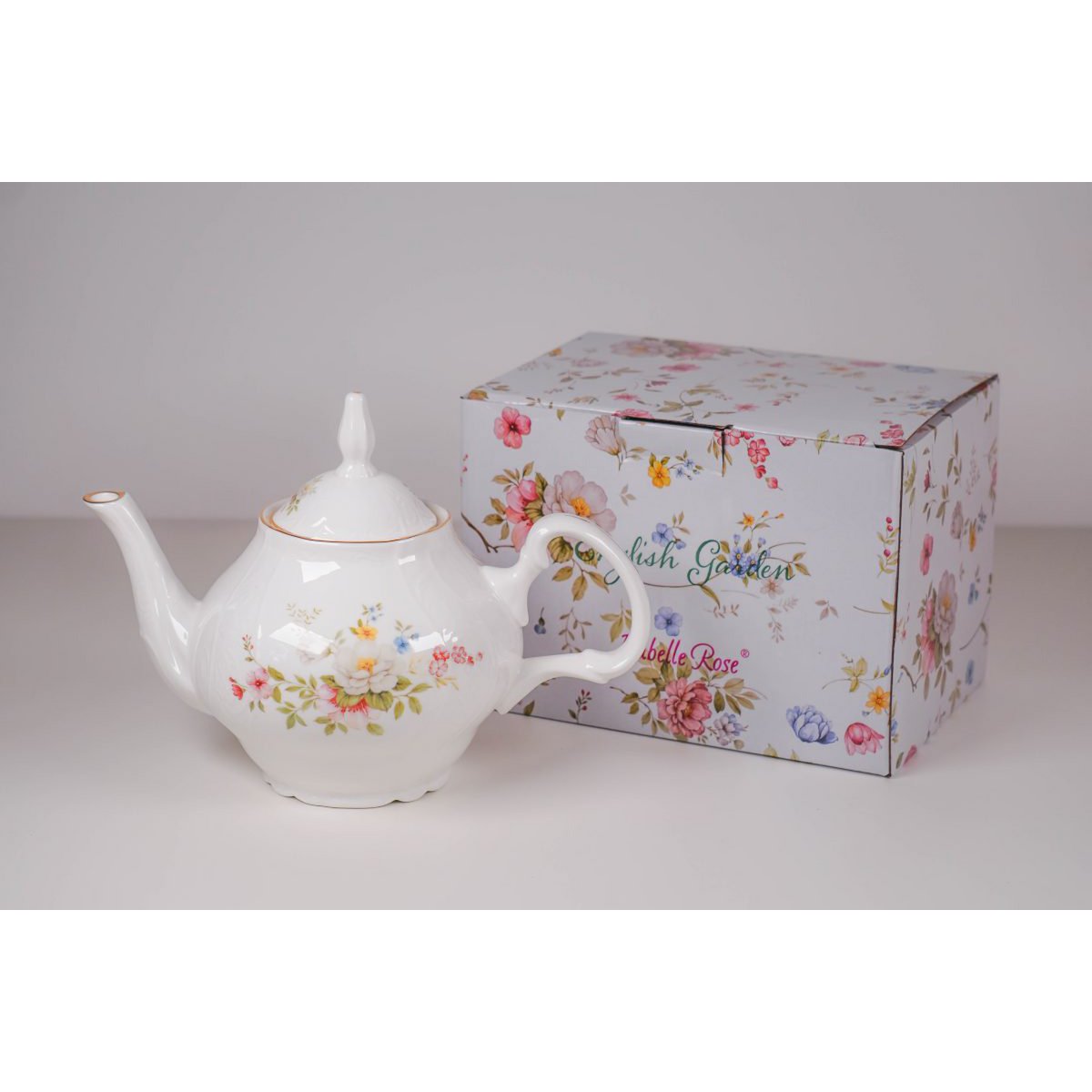 Theepot Engelse tuin 1200 ml Isabelle Rose