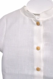 Set neonato, maglietta bianca e pantaloncini