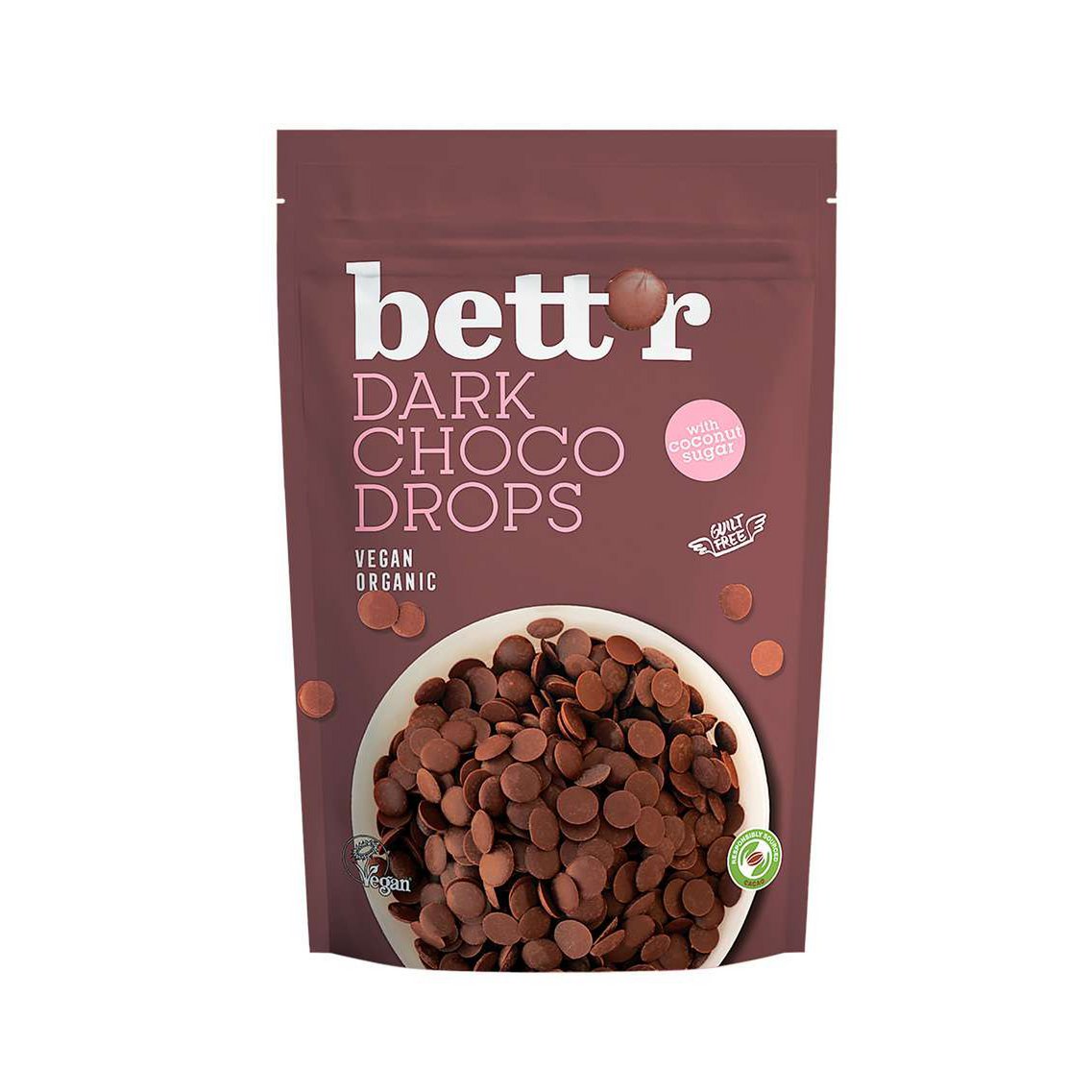 Dark choco drops, Bett'r 200g