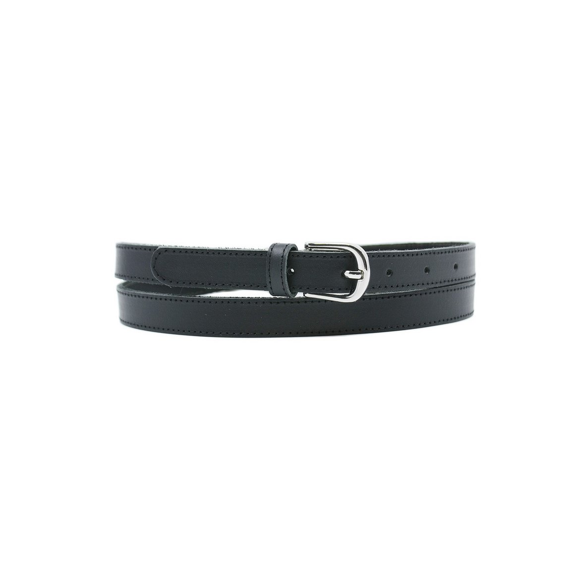 Dames echt leren riem 5100120 Zwart
