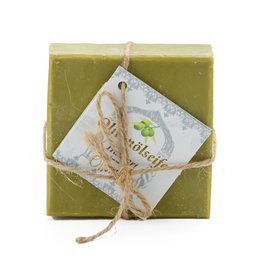 Hausart savon olive vert 200 g + coffret travertin