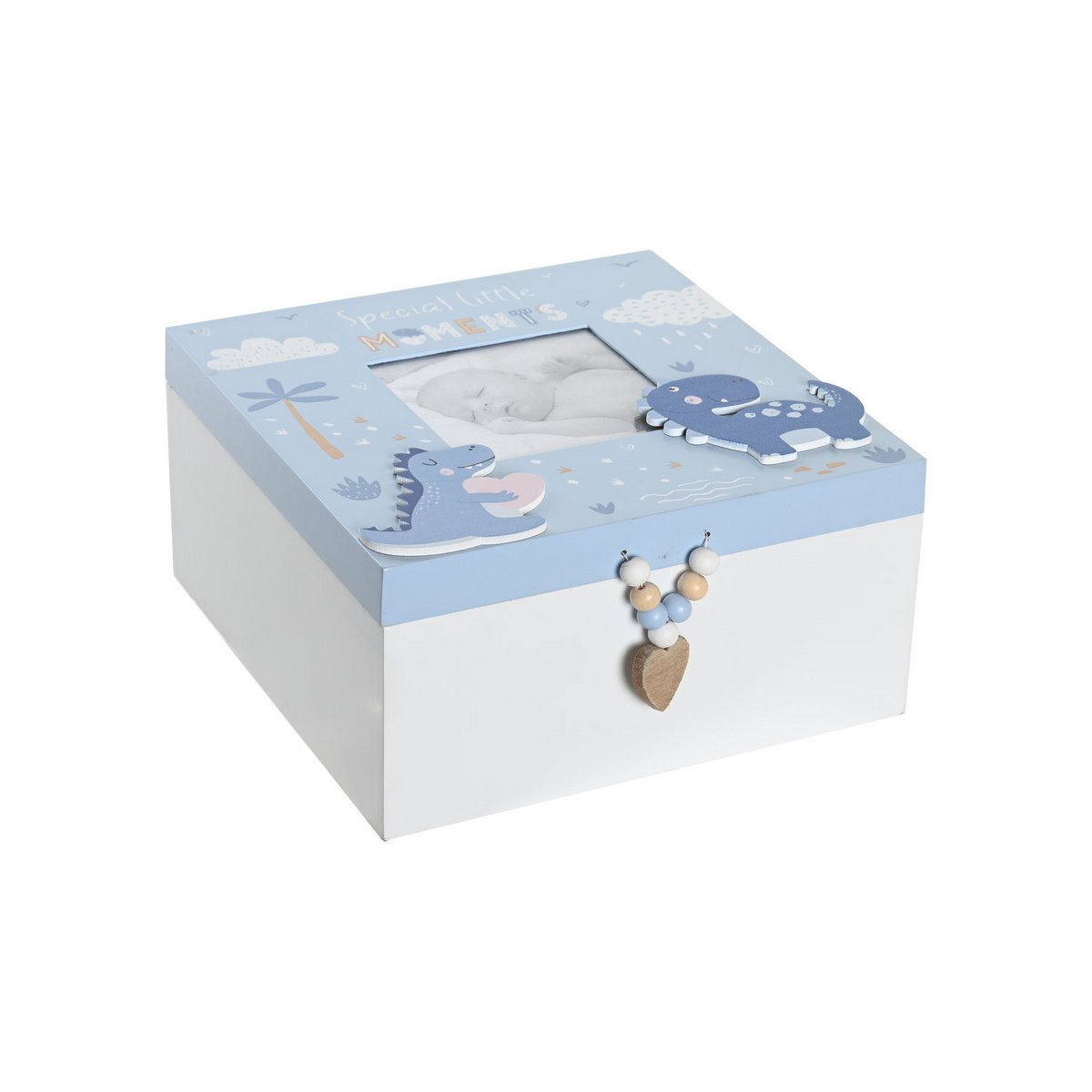 MDF DOOS 20X20X10 BLAUW DINOSAURUS LI205887