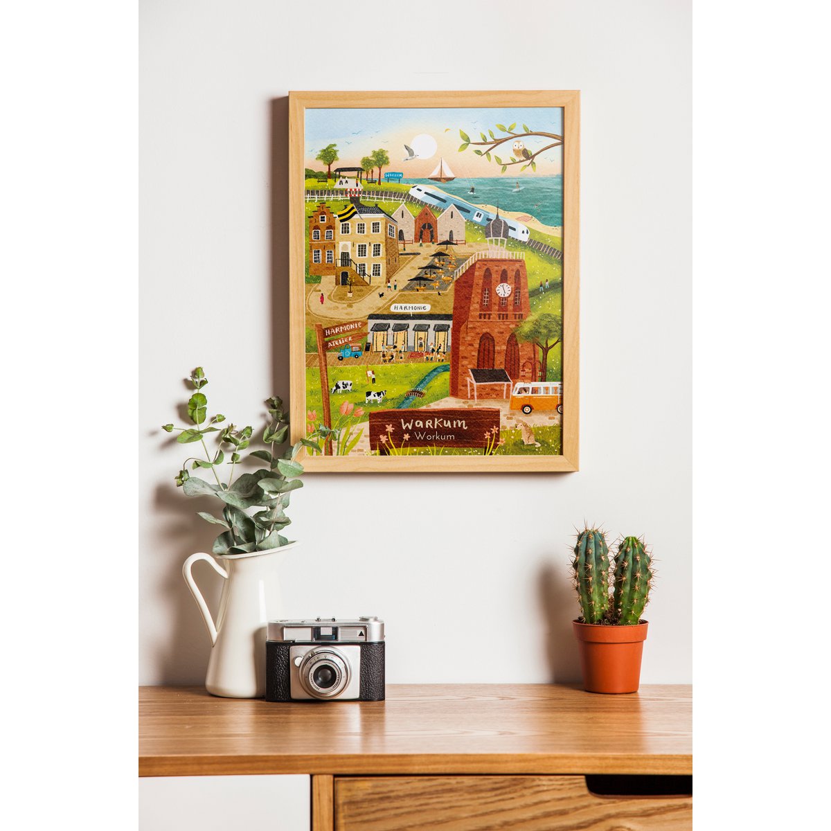 “Workum” – A5 Illustration Print | Art Print on 300gsm Tintoretto Gesso | Eleven cities set