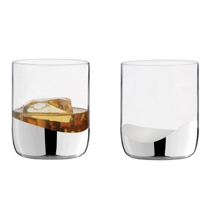 Set of 2 Wave Silver DOF Tumblers