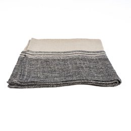 The Linen Moody Kitchen Towel - Natural Black - 50x70