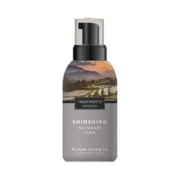 A 250 ml handwash foam product from the Treatments® brand, featuring the Shinshiro scent. The product has a pump dispenser and is designed for hand washing.